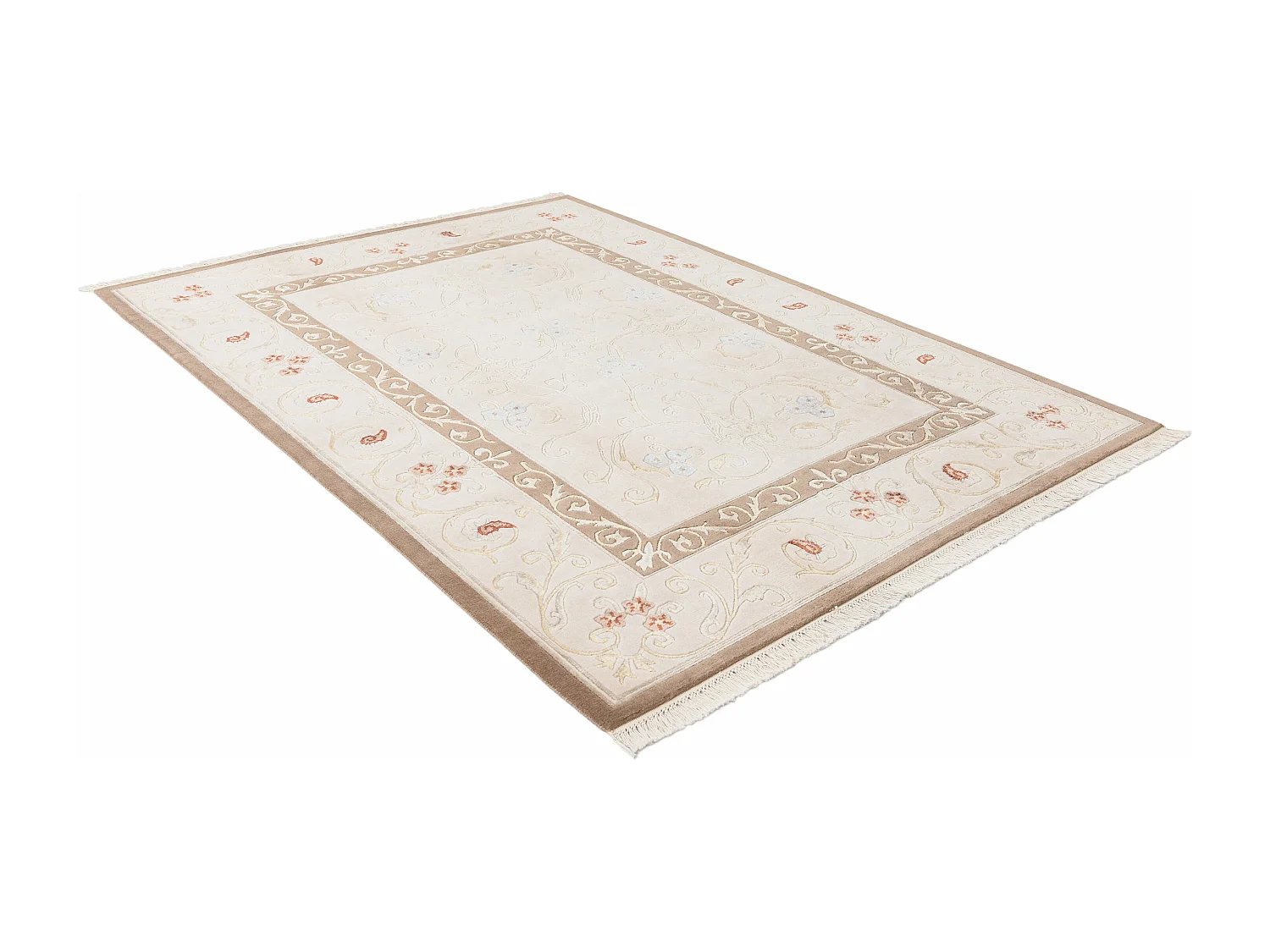 Wollteppich 175x239 Beige Darya