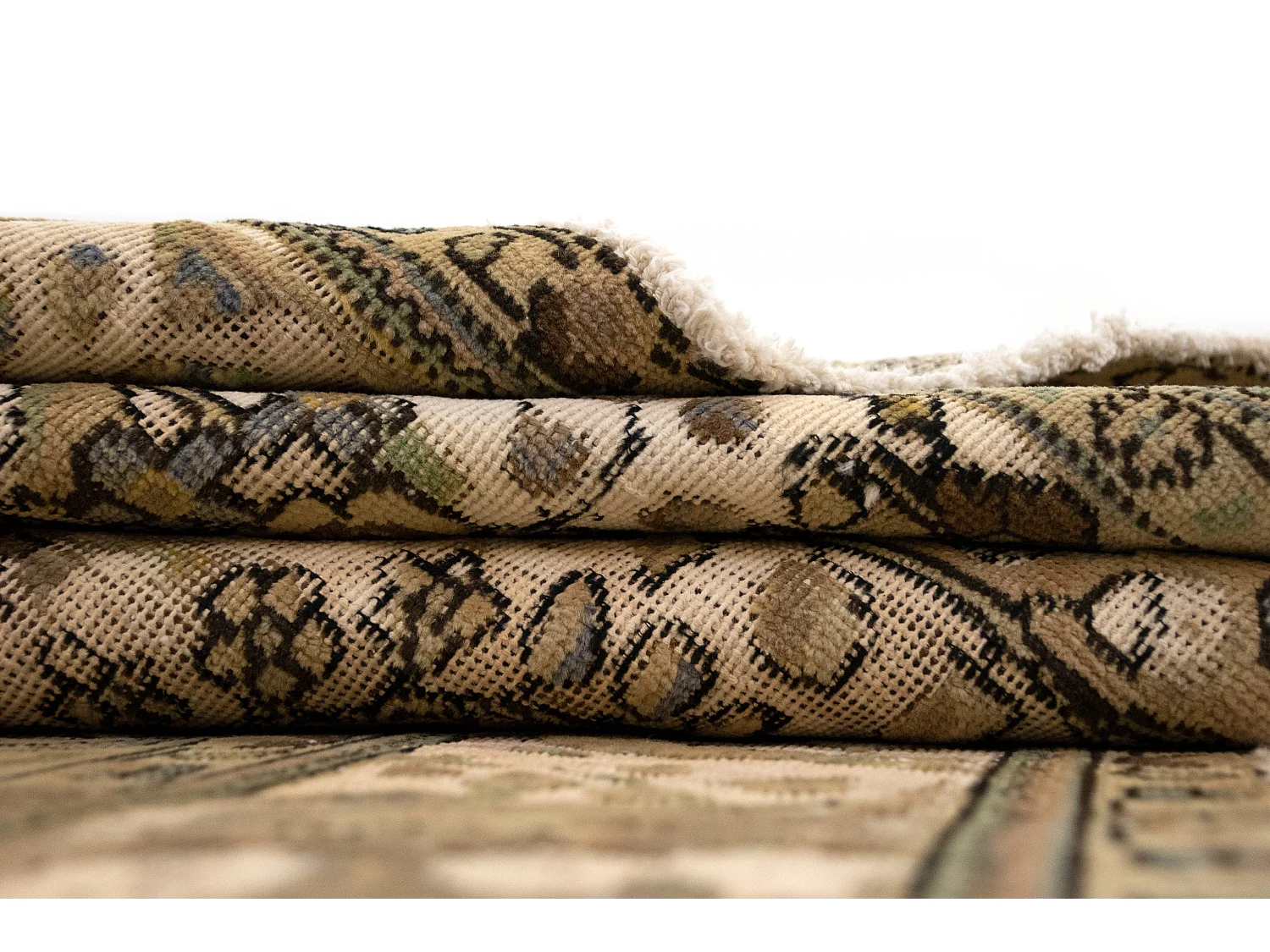 Tappeto in lana 198x300 bianco crema Vintage Royal