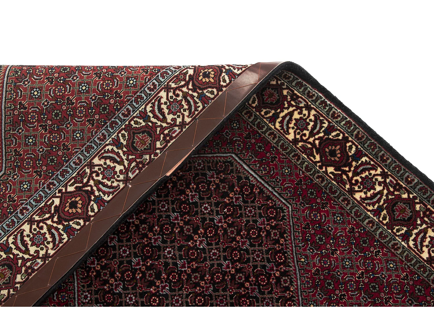 Läufer-Wollteppich 83x297 Rot Bidjar