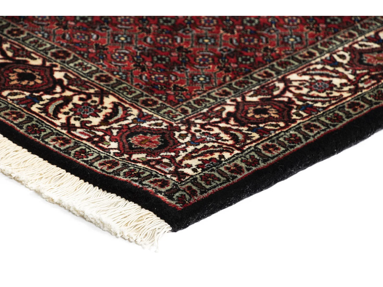 Tapis de couloir en laine 83x297 rouge Bidjar