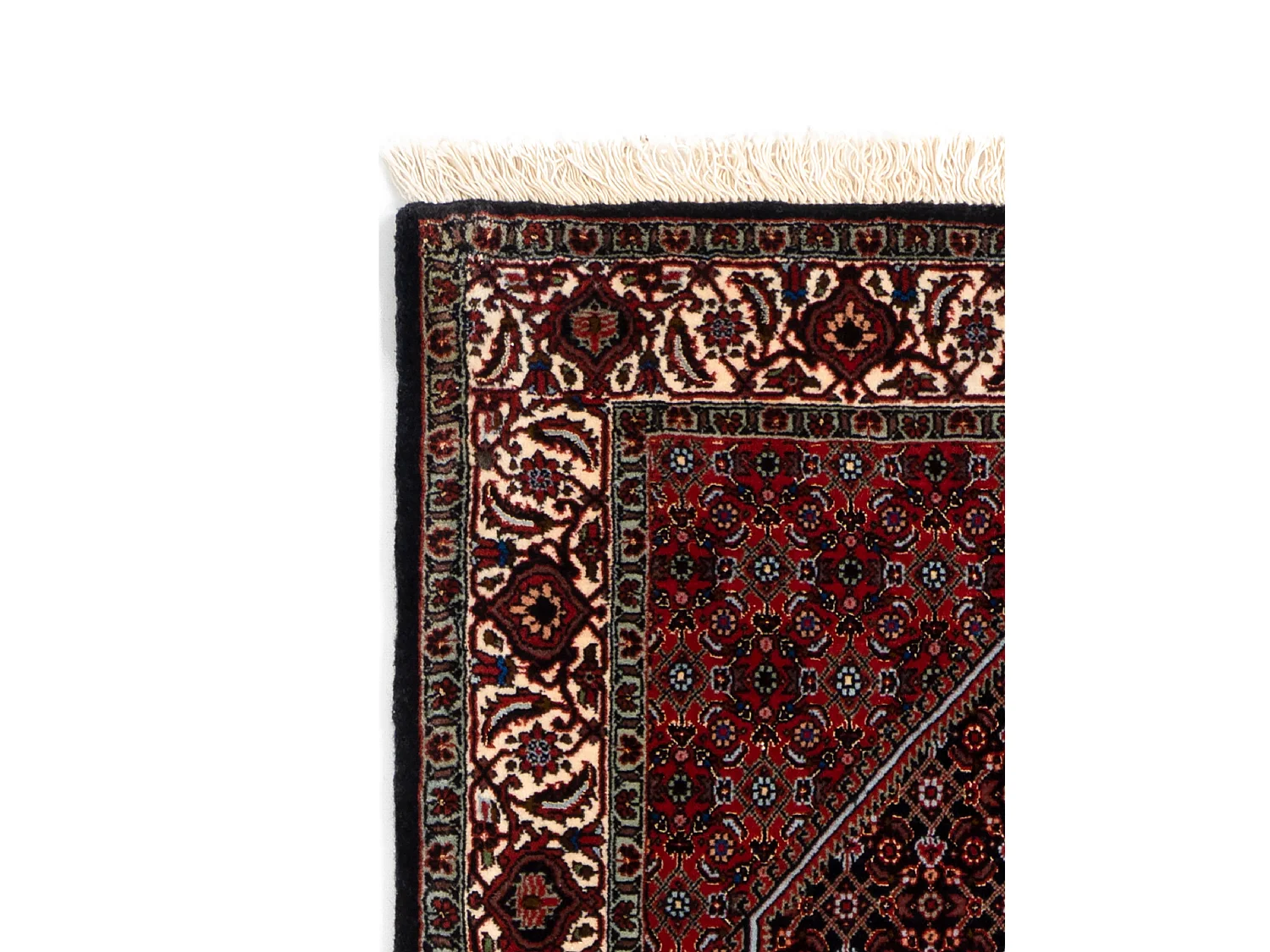 Tapis de couloir en laine 83x297 rouge Bidjar