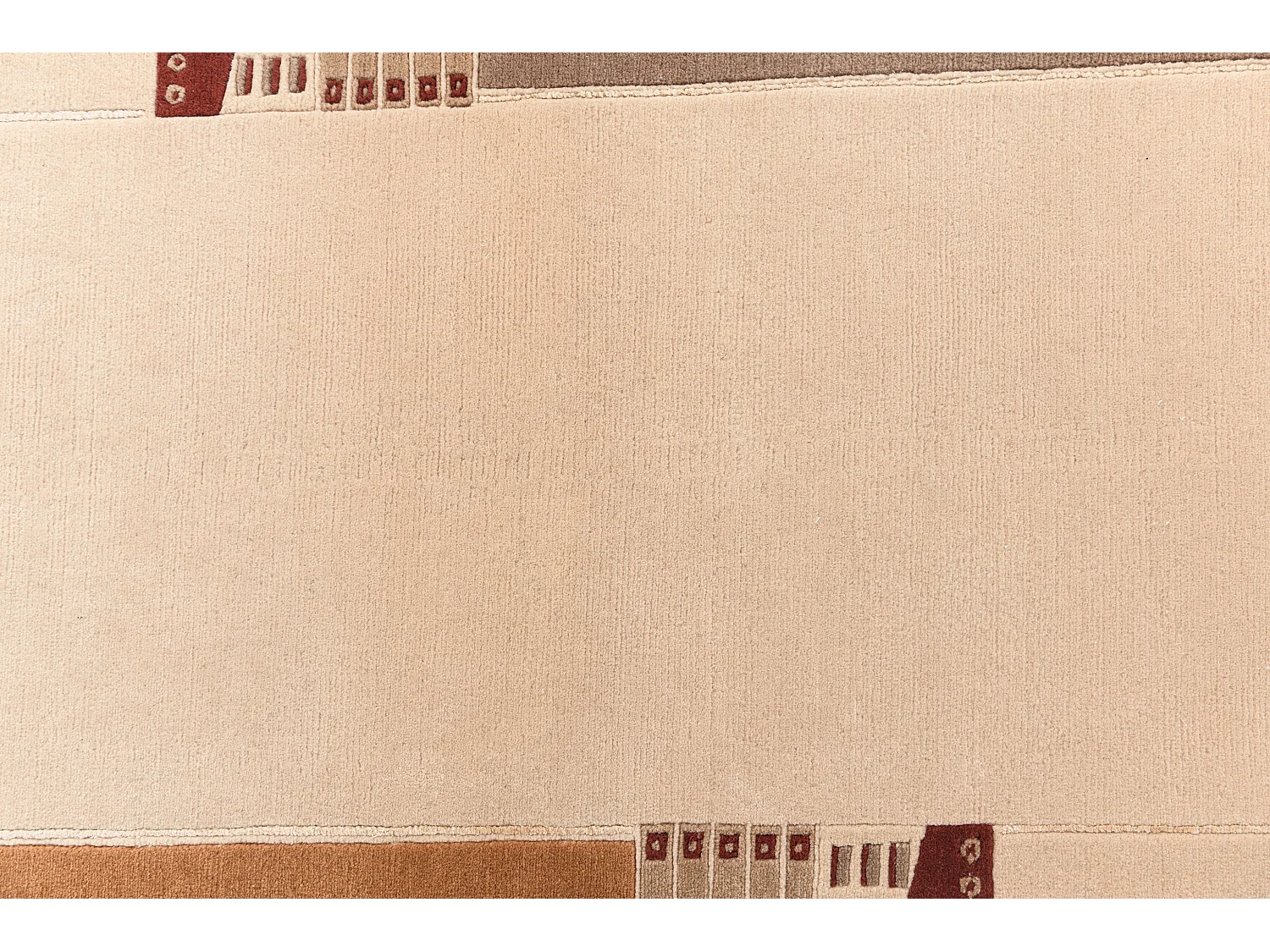 Tapis de couloir en laine 84x295 brun Darya