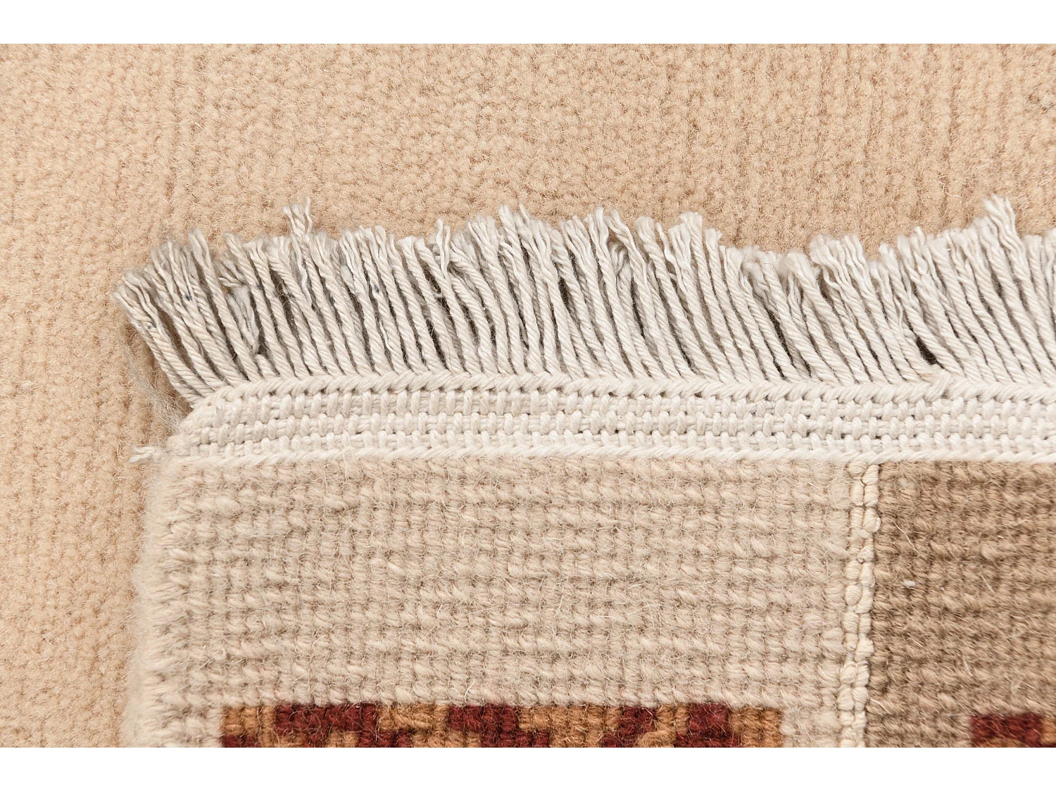 Tapis de couloir en laine 84x295 brun Darya