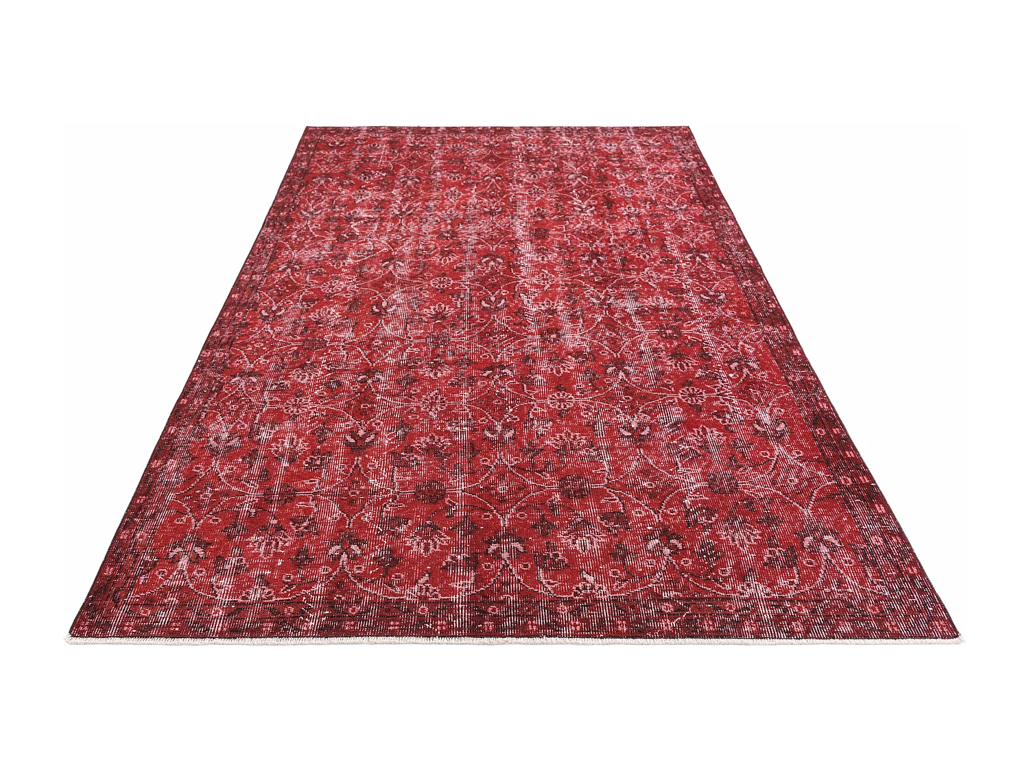 Wollteppich 152x264 Rot Ultra Vintage