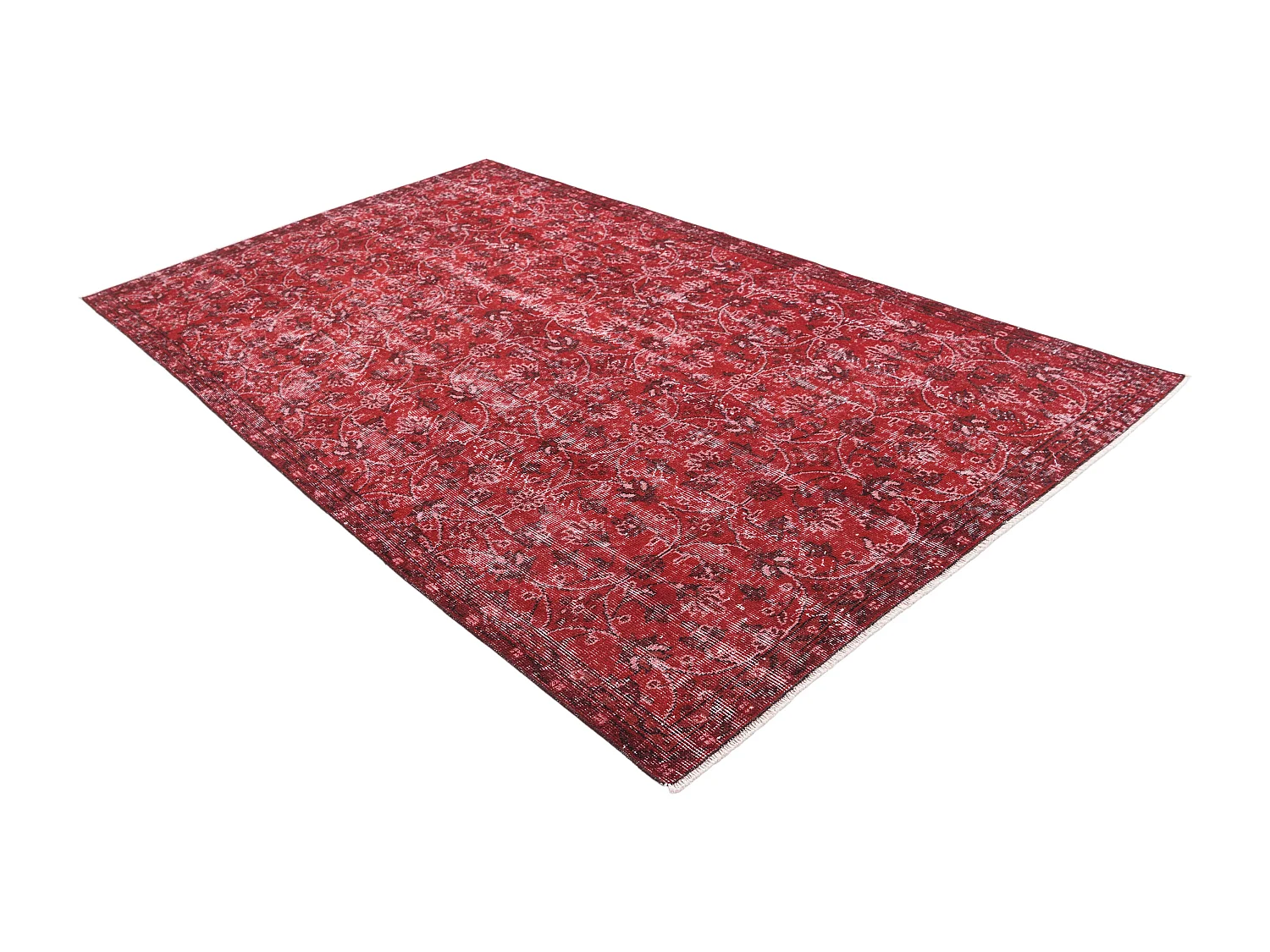 Tapis de laine 152x264 rouge Ultra Vintage
