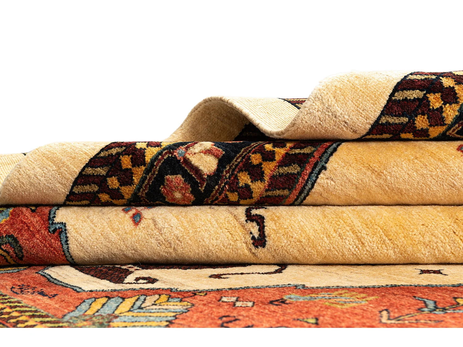 Wollteppich 150x212 Rot Kashkuli