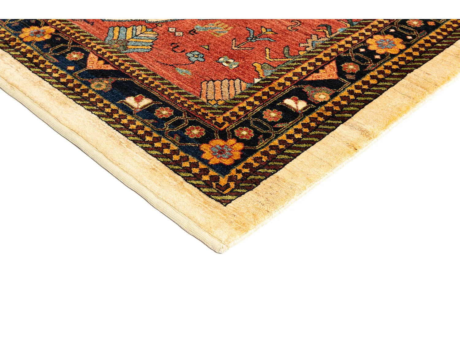 Wollteppich 150x212 Rot Kashkuli