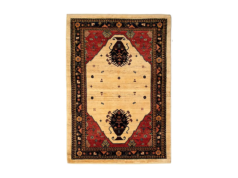 Wollteppich 150x212 Rot Kashkuli