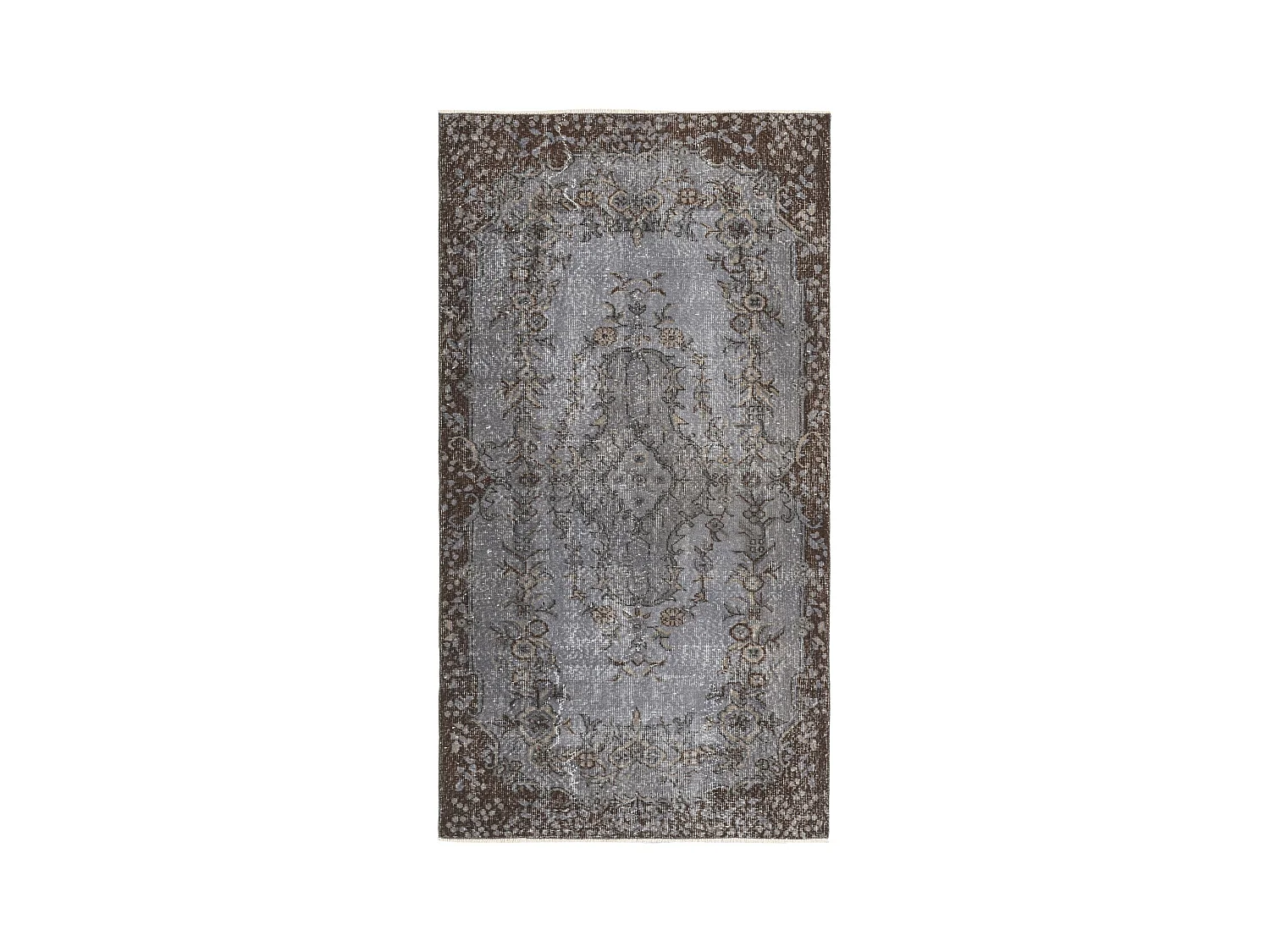 Tapis de laine 112x206 gris Ultra Vintage
