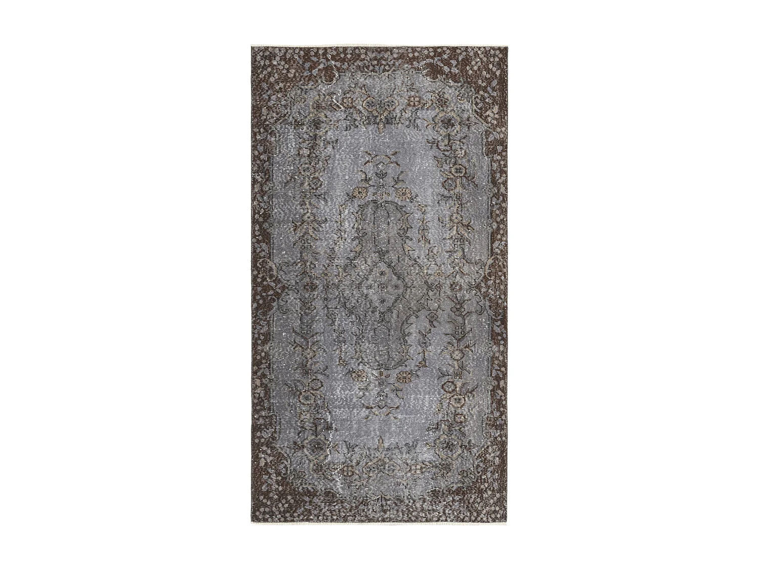 Tapis de laine 112x206 gris Ultra Vintage