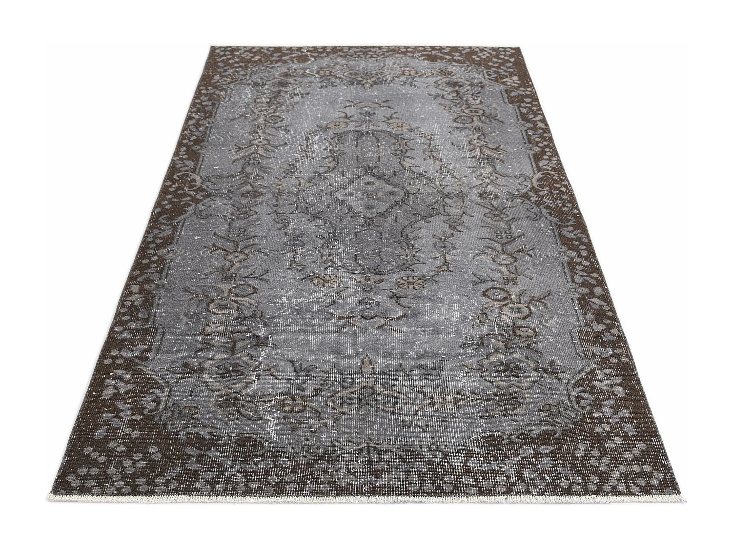 Tapis de laine 112x206 gris Ultra Vintage