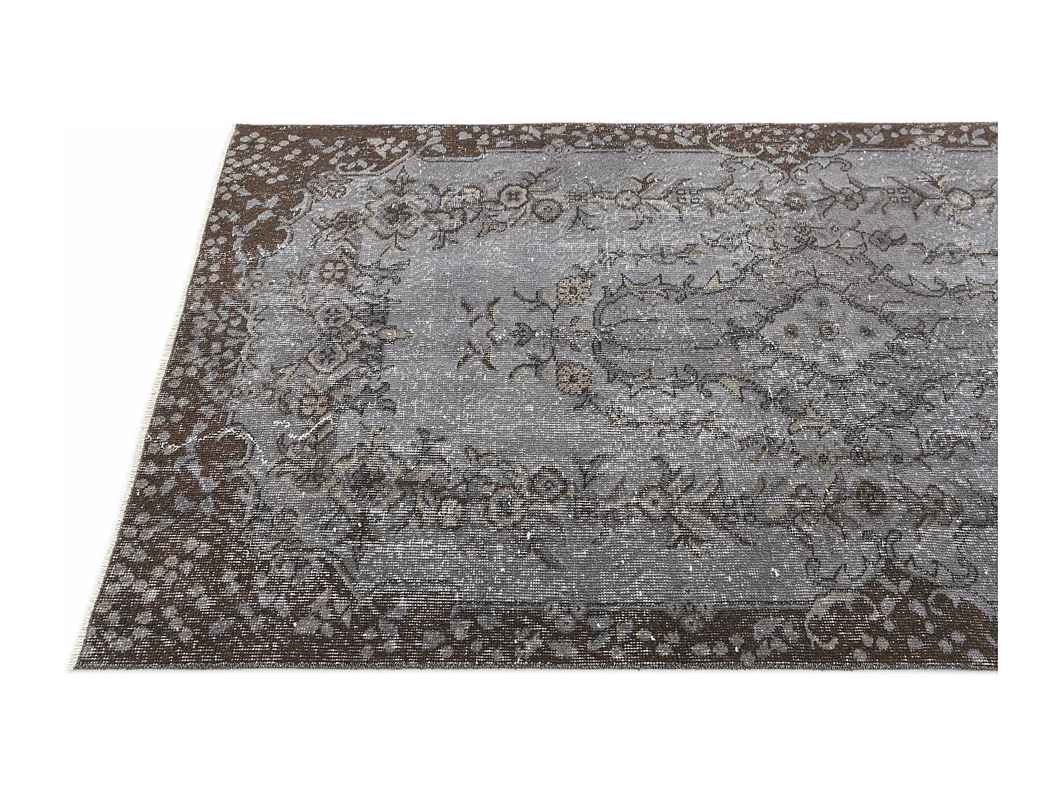 Tapis de laine 112x206 gris Ultra Vintage