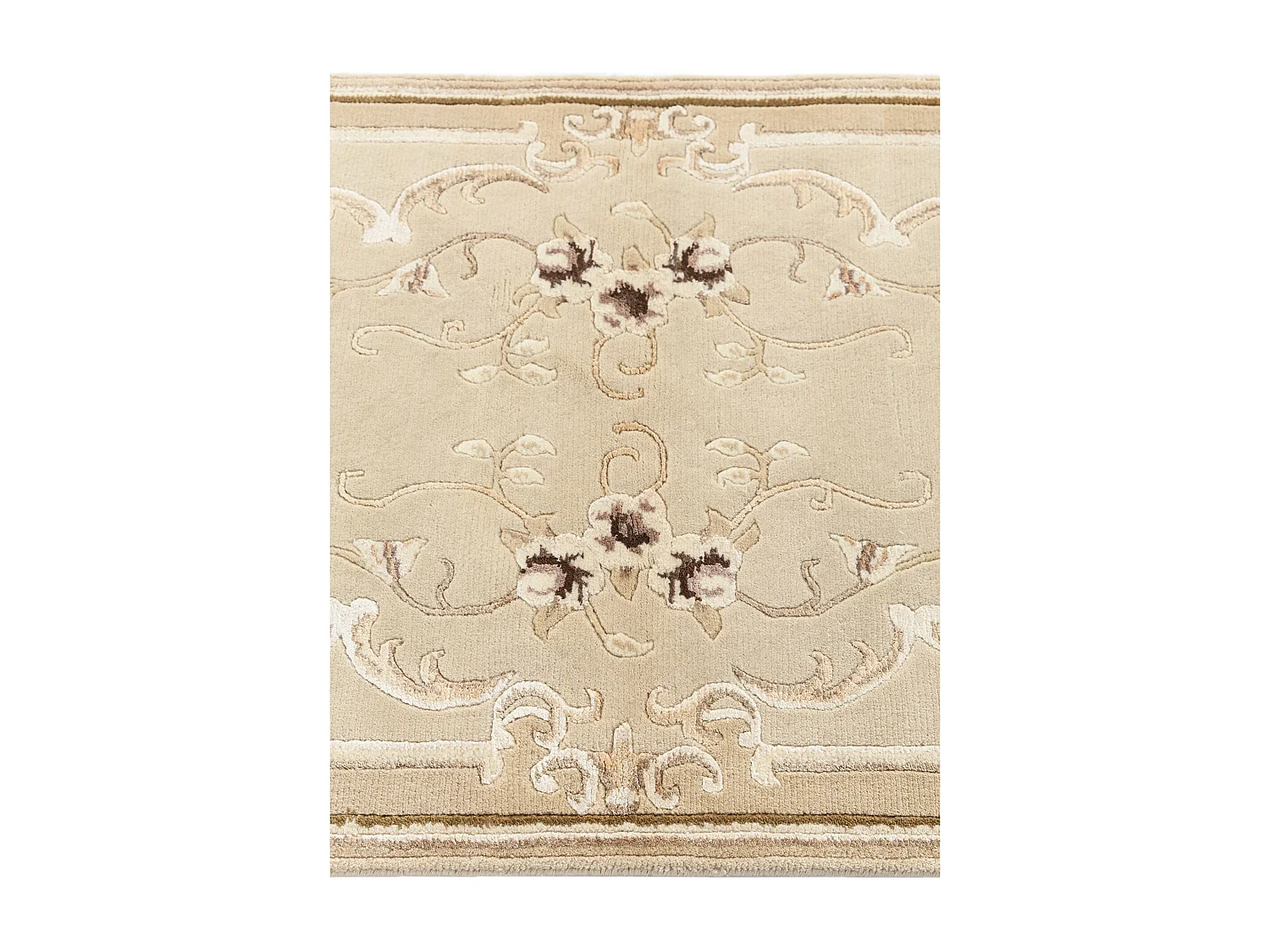 Tapis de couloir en laine 79x295 beige Darya