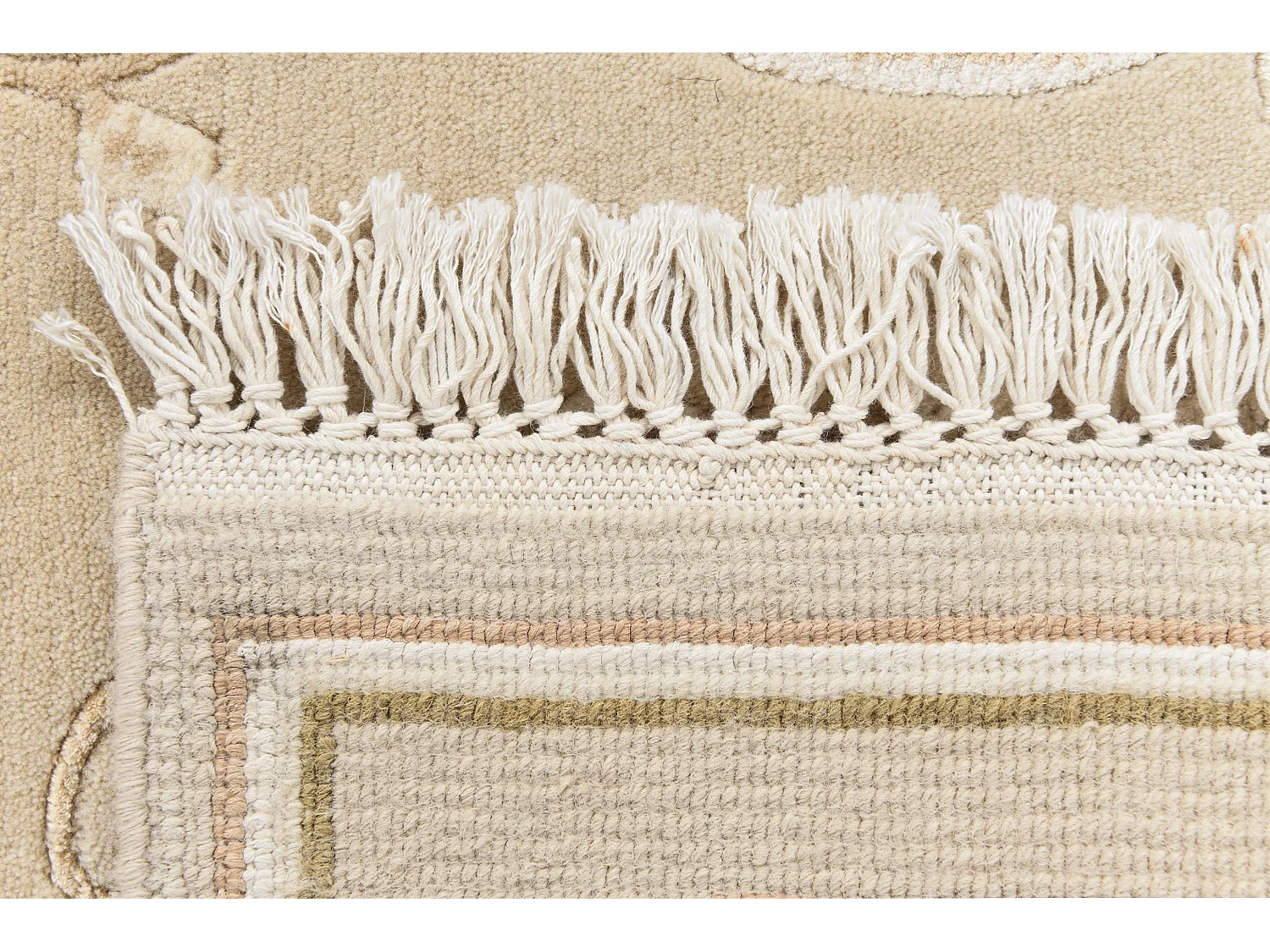 Tapis de couloir en laine 79x295 beige Darya