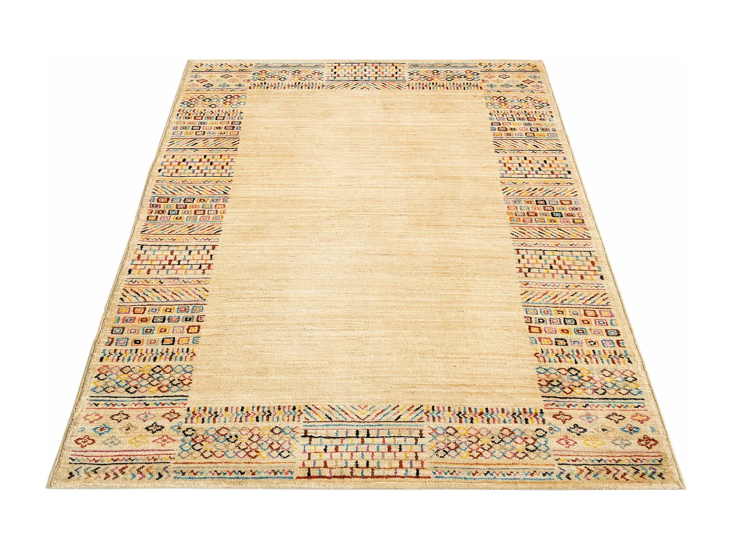 Tappeto in lana 94x156 beige Juma