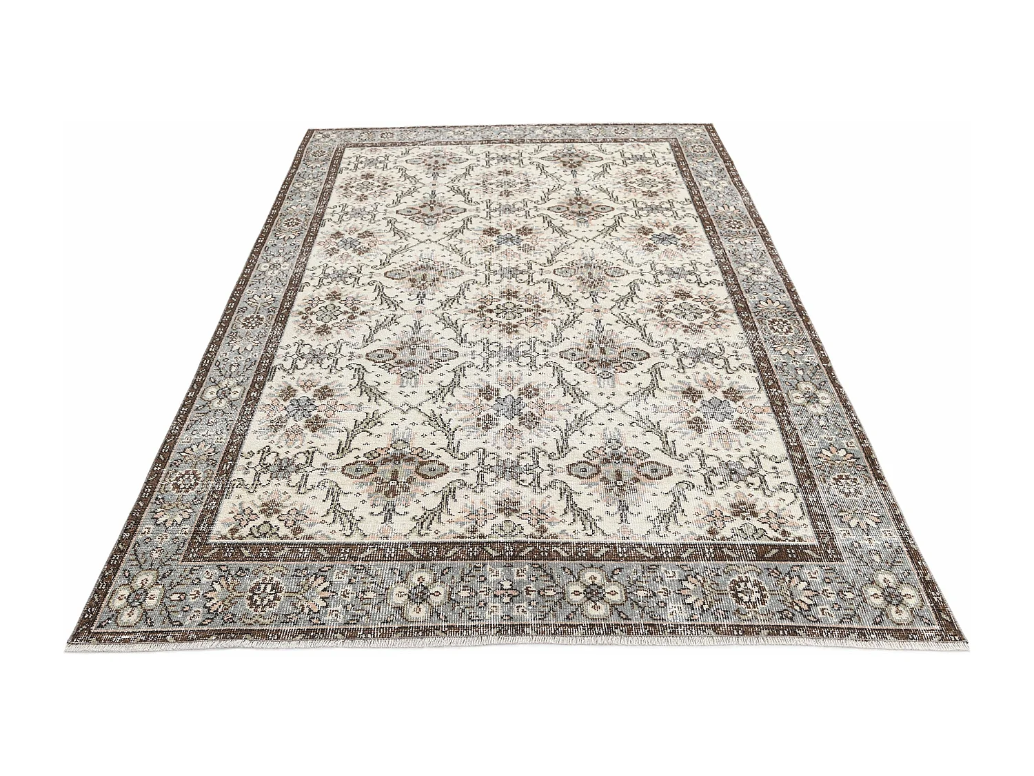 Wollteppich 178x259 Beige Ultra Vintage