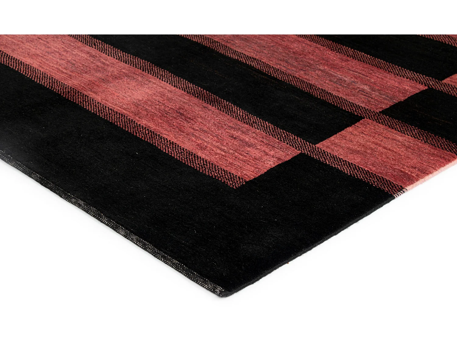 Tapis de laine 172x235 noir Juma