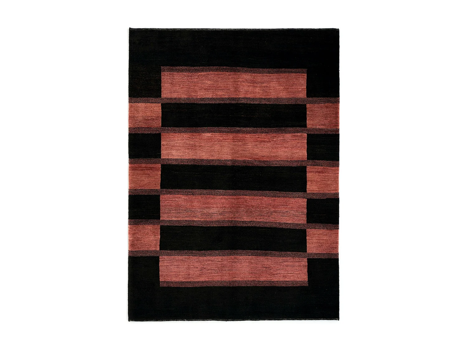 Tapis de laine 172x235 noir Juma