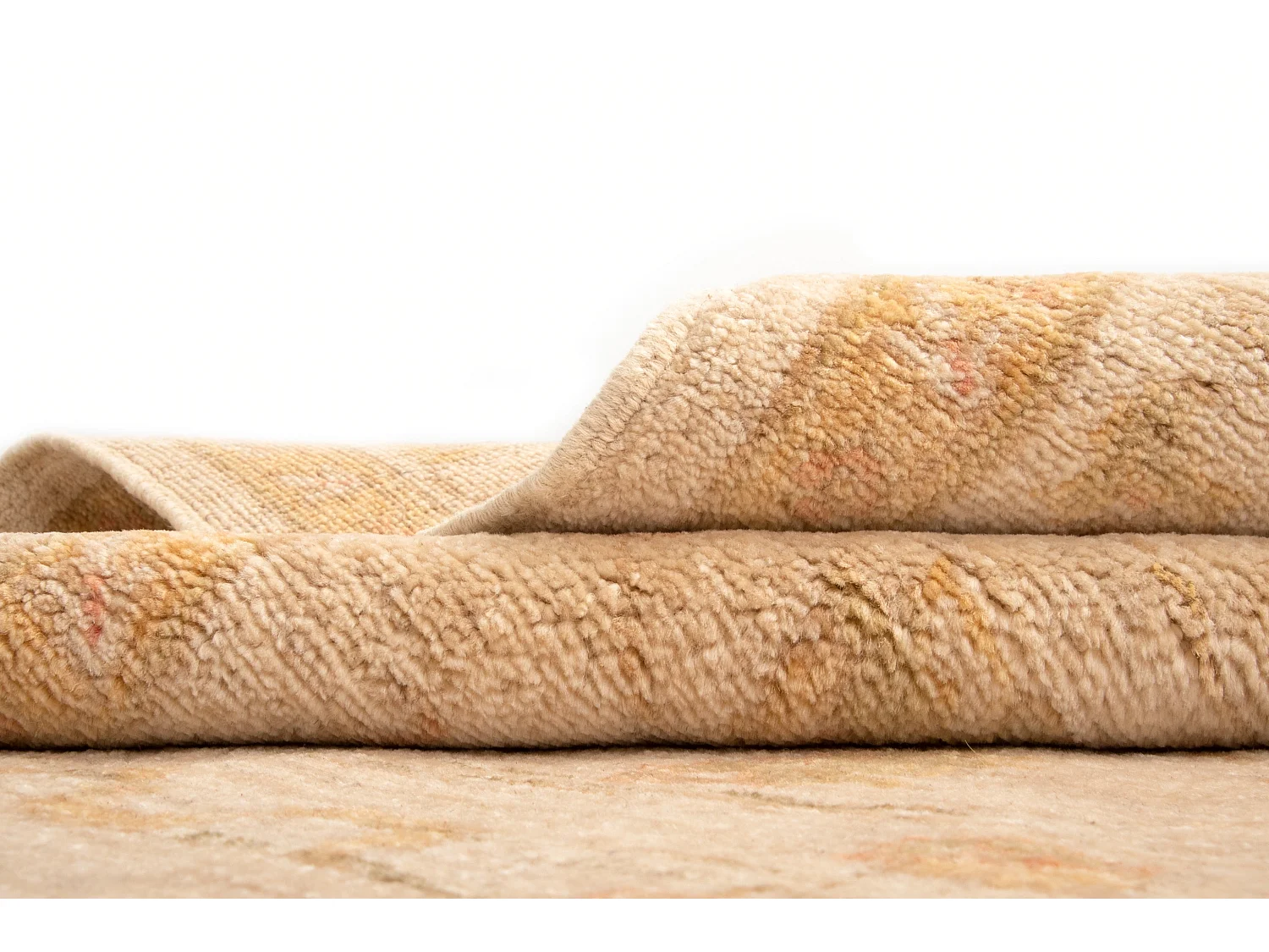 Tapis de laine 156x198 beige Kaizar