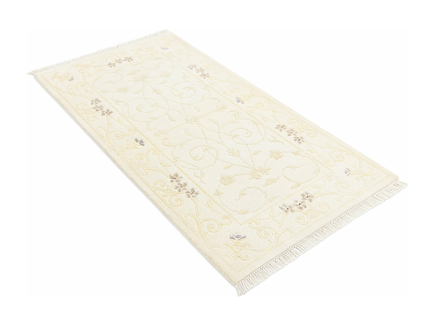 Tapis de laine 79x155 beige Darya