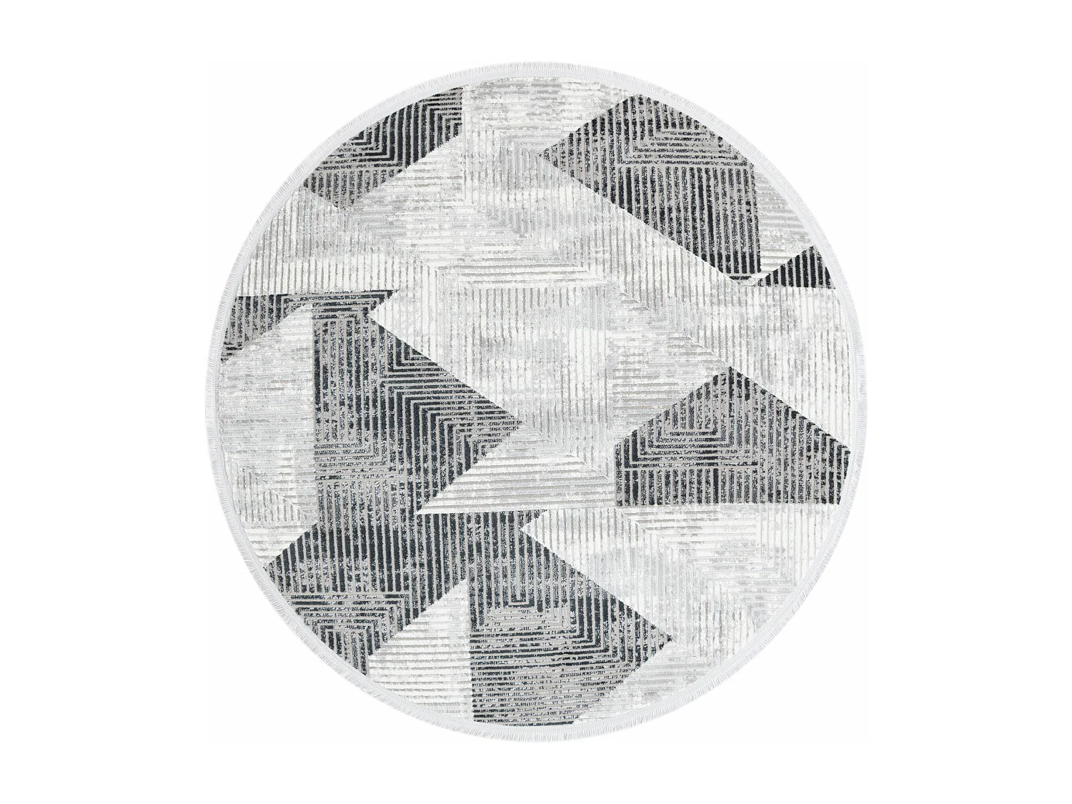 Tappeto 160x160 grigio chiaro Davos Grecian