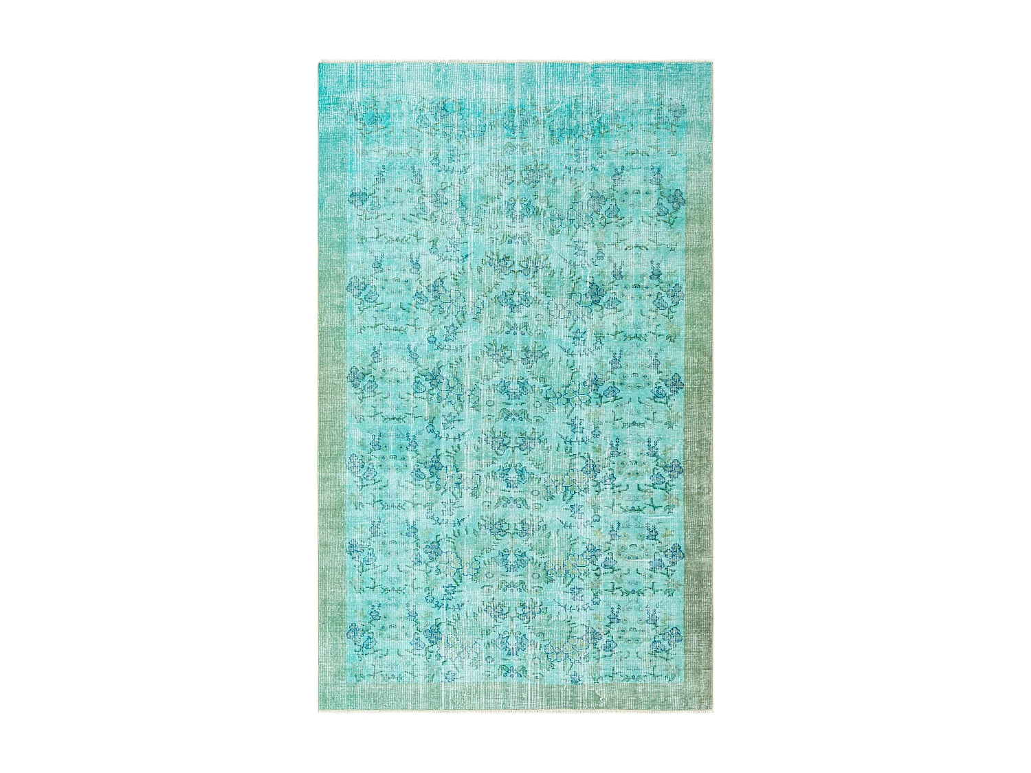 Wollteppich 163x267 Türkis Ultra Vintage