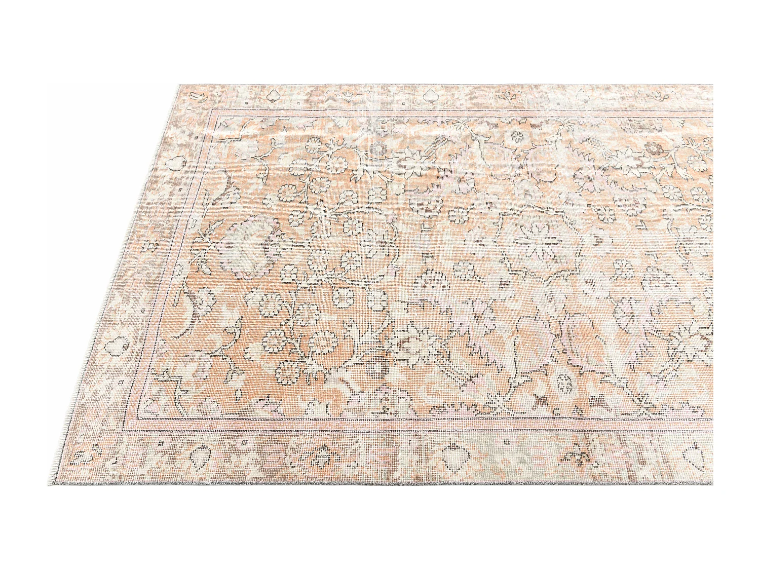 Tapis de laine 132x221 orange Ultra Vintage