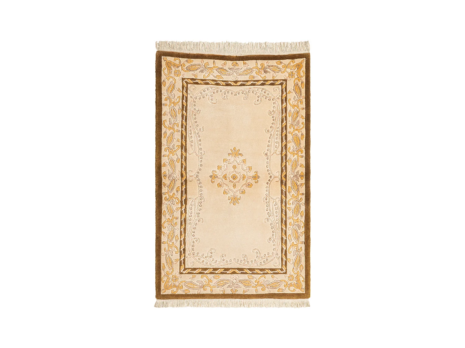 Tappeto in lana 94x147 marrone Darya