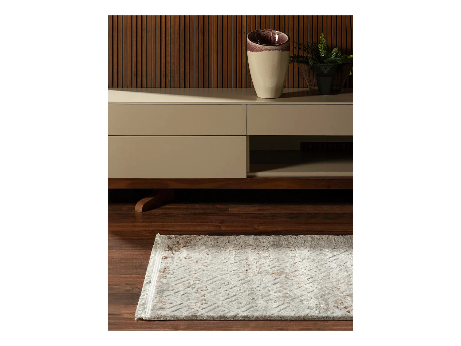 Tapis 62x120 beige Davos Fusion