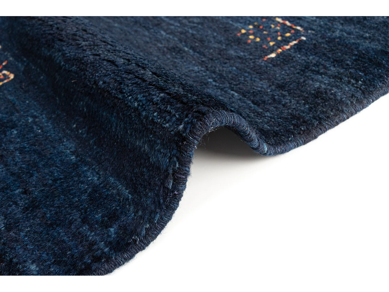 Tapis de laine 45x50 Bleu Gabbeh