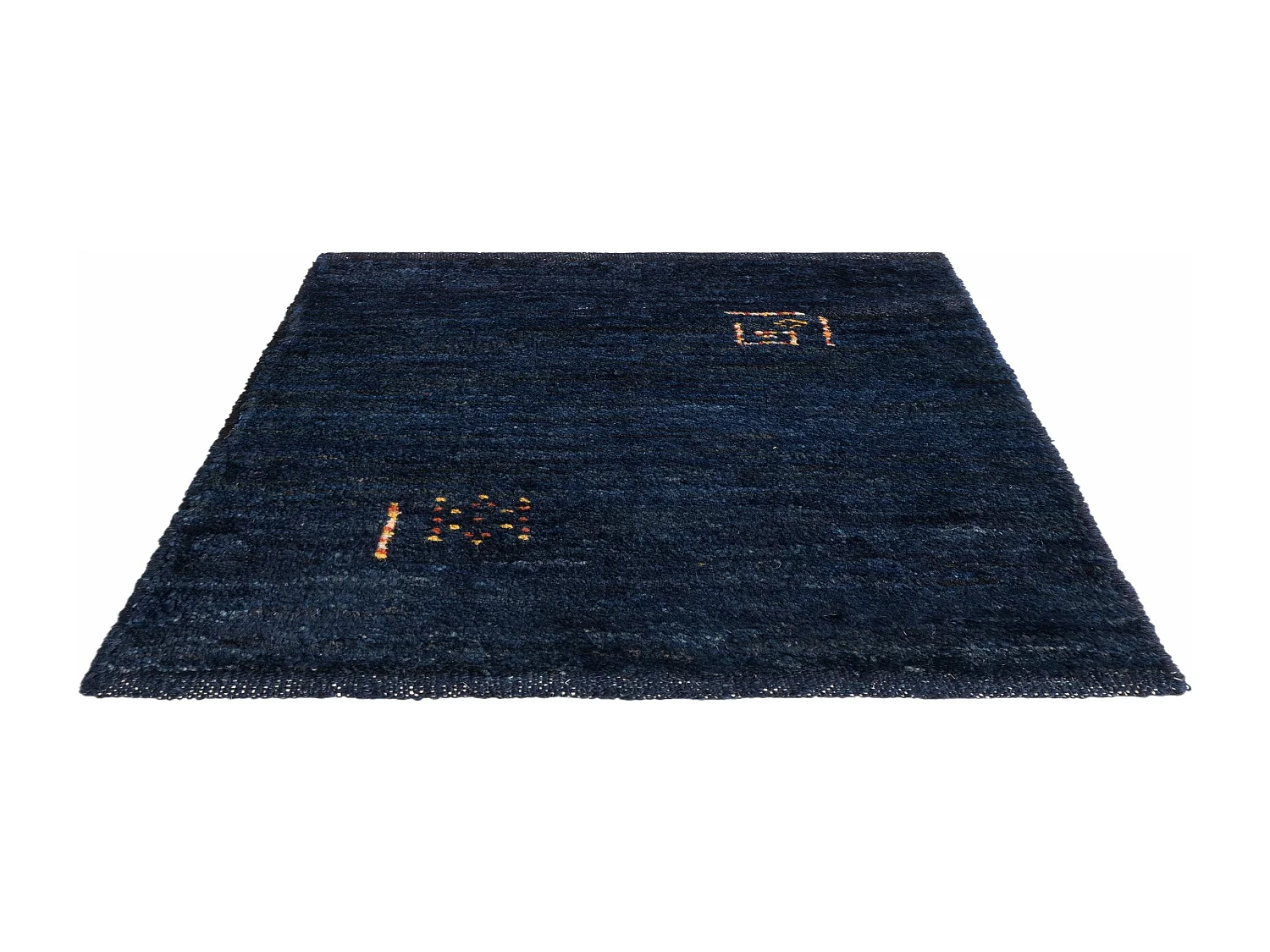 Tapis de laine 45x50 Bleu Gabbeh