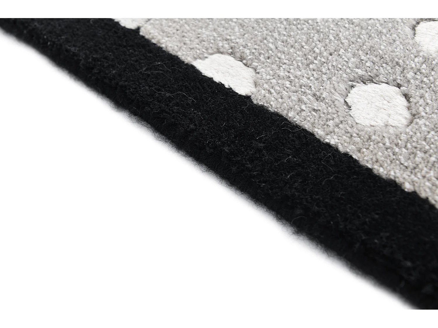 Tappeto per corridoio in lana 79x297 nero Darya