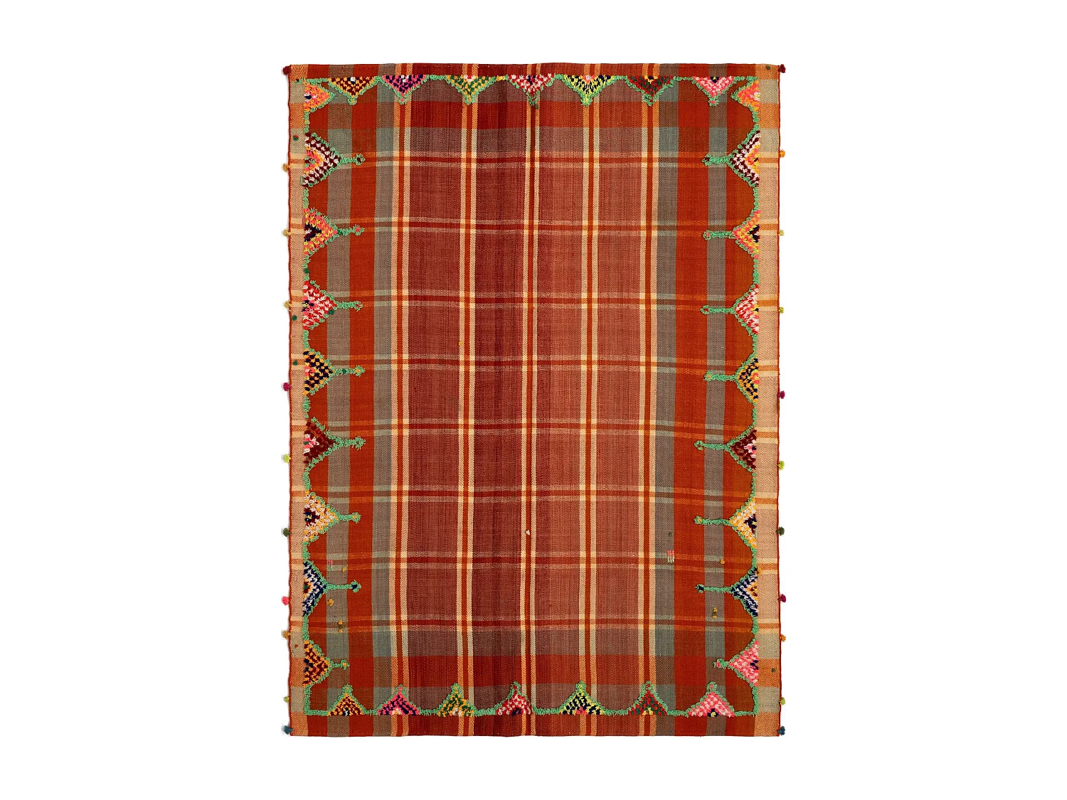 Wollteppich 150x204 Rot Jajim