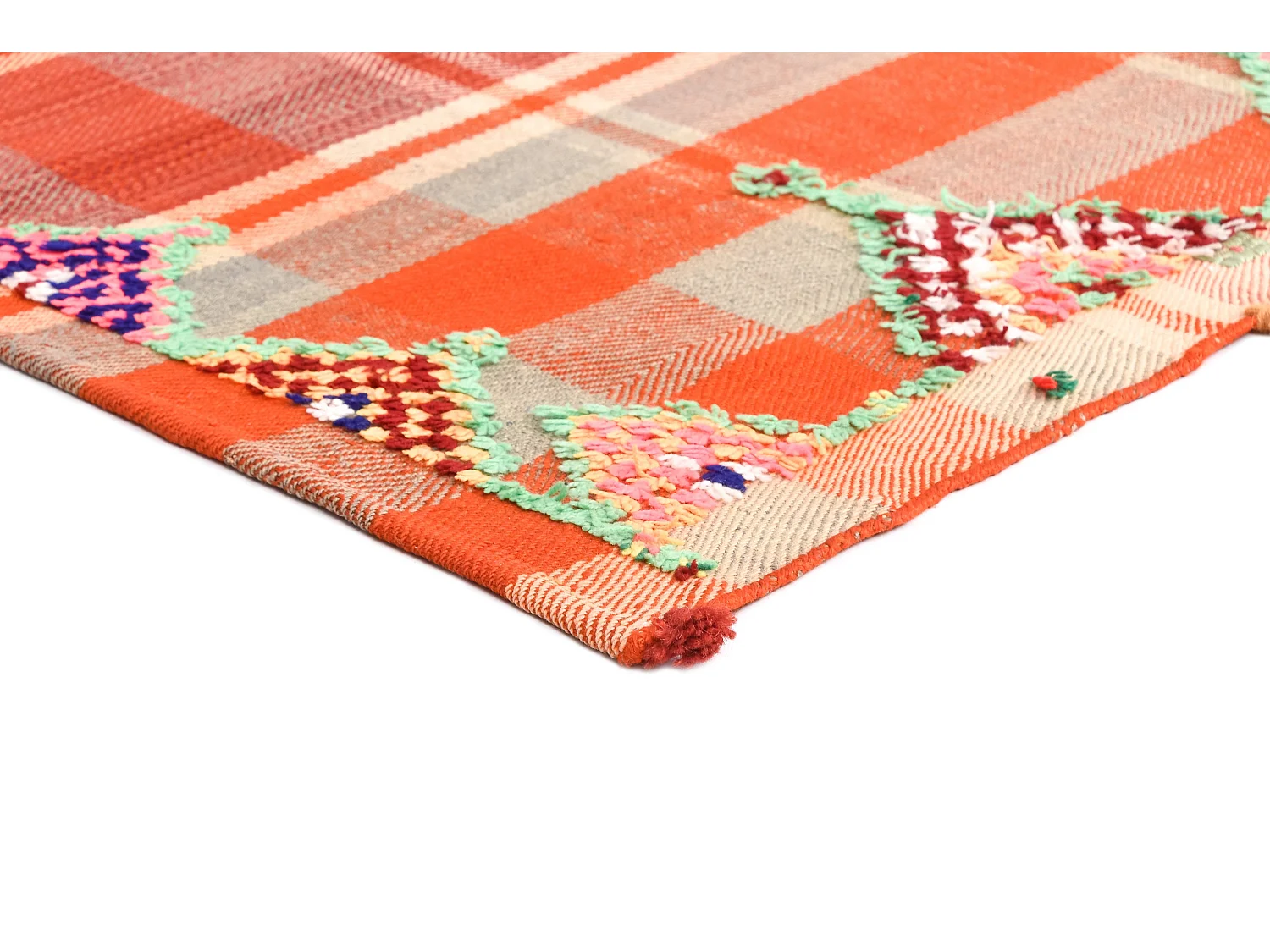 Wollteppich 150x204 Rot Jajim