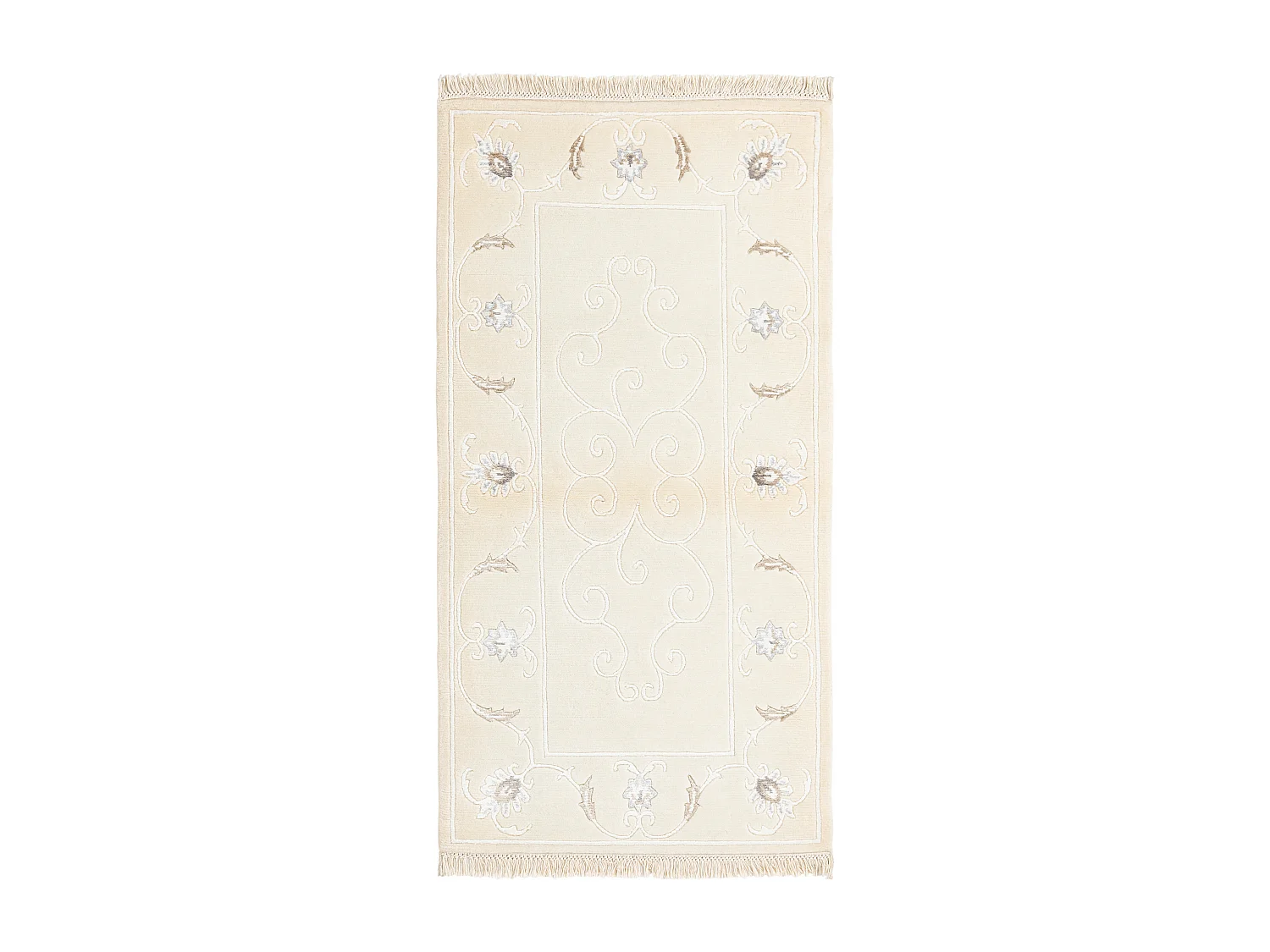 Tapis de laine 81x157 beige Darya