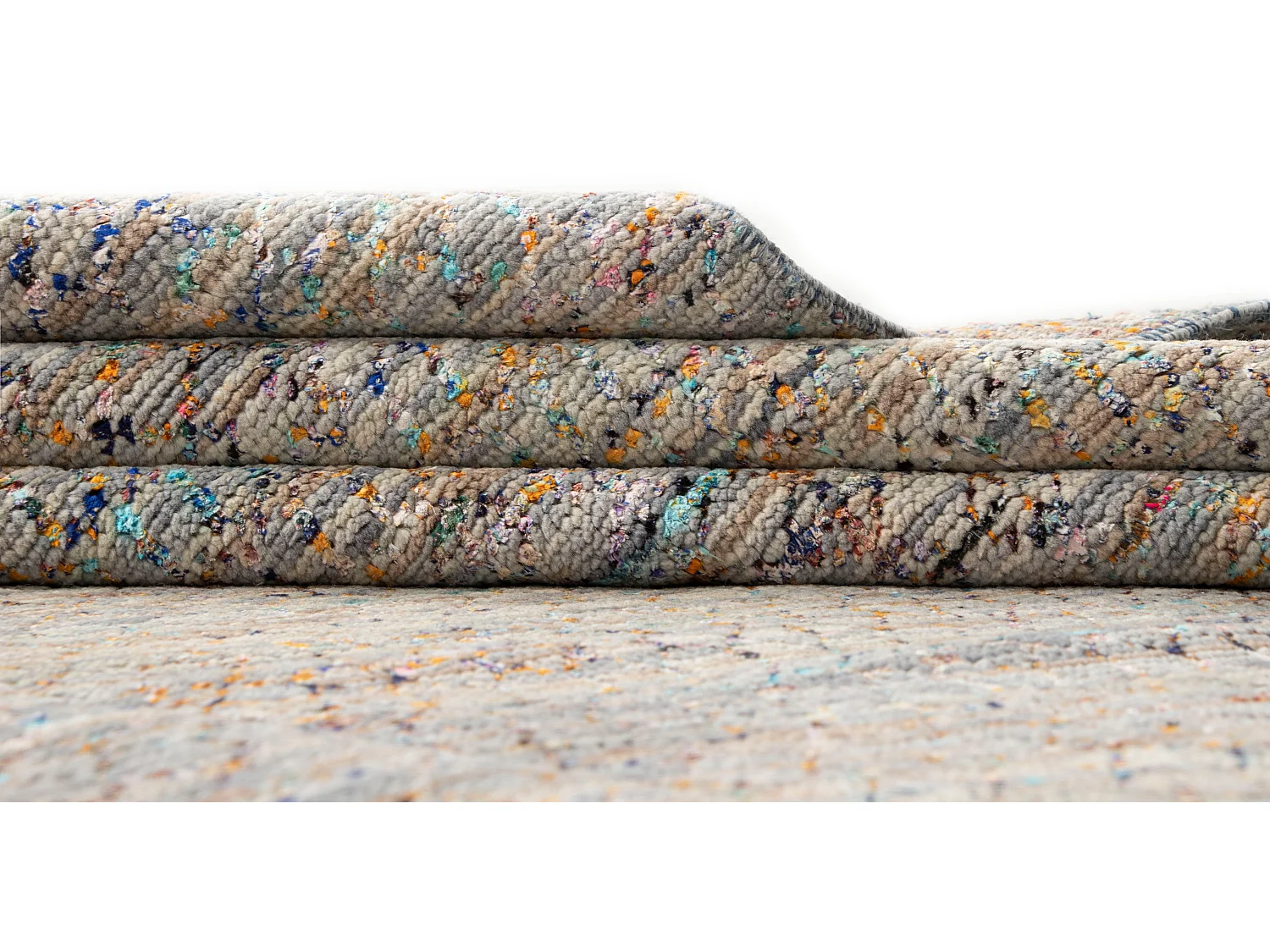 Wollteppich 271x354 Grau Agra