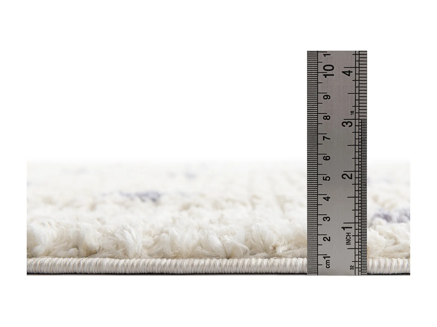 Tappeto shaggy  240x305 beige Frauenfeld Rood