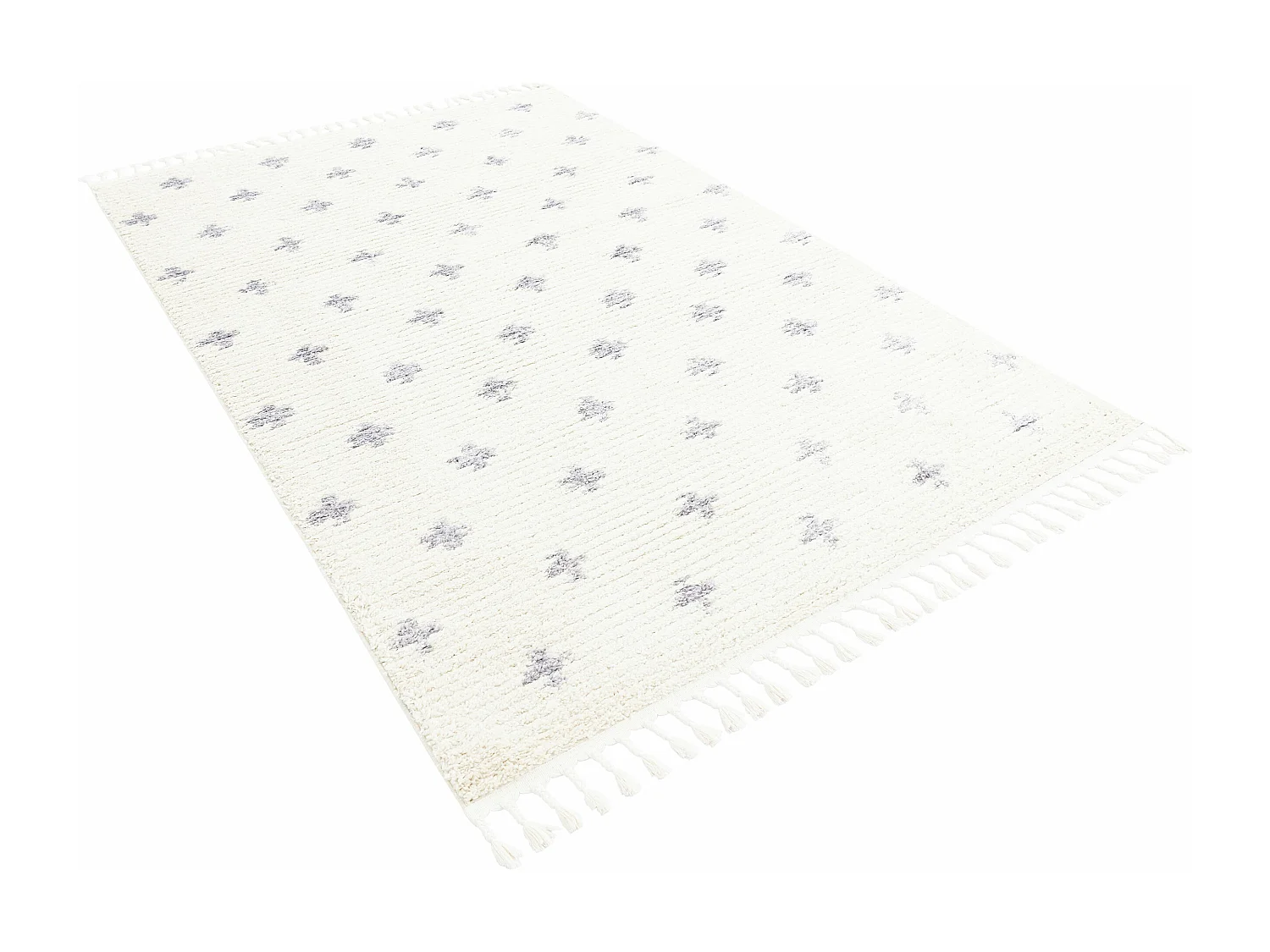 Hoogpolig tapijt 305x240 Beige Frauenfeld Rood