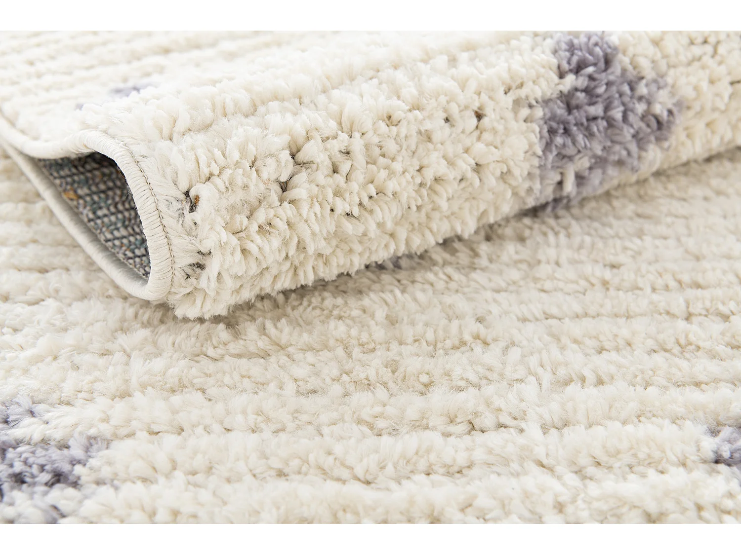 Hoogpolig tapijt 305x240 Beige Frauenfeld Rood