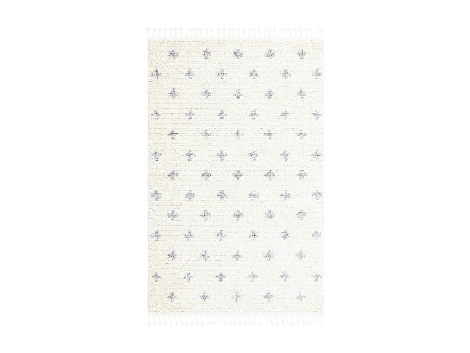 Hoogpolig tapijt 305x240 Beige Frauenfeld Rood