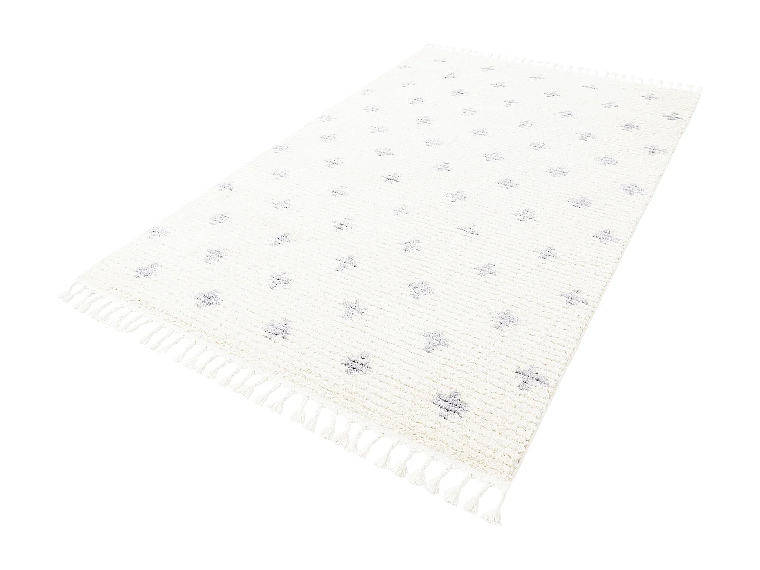 Hoogpolig tapijt 305x240 Beige Frauenfeld Rood