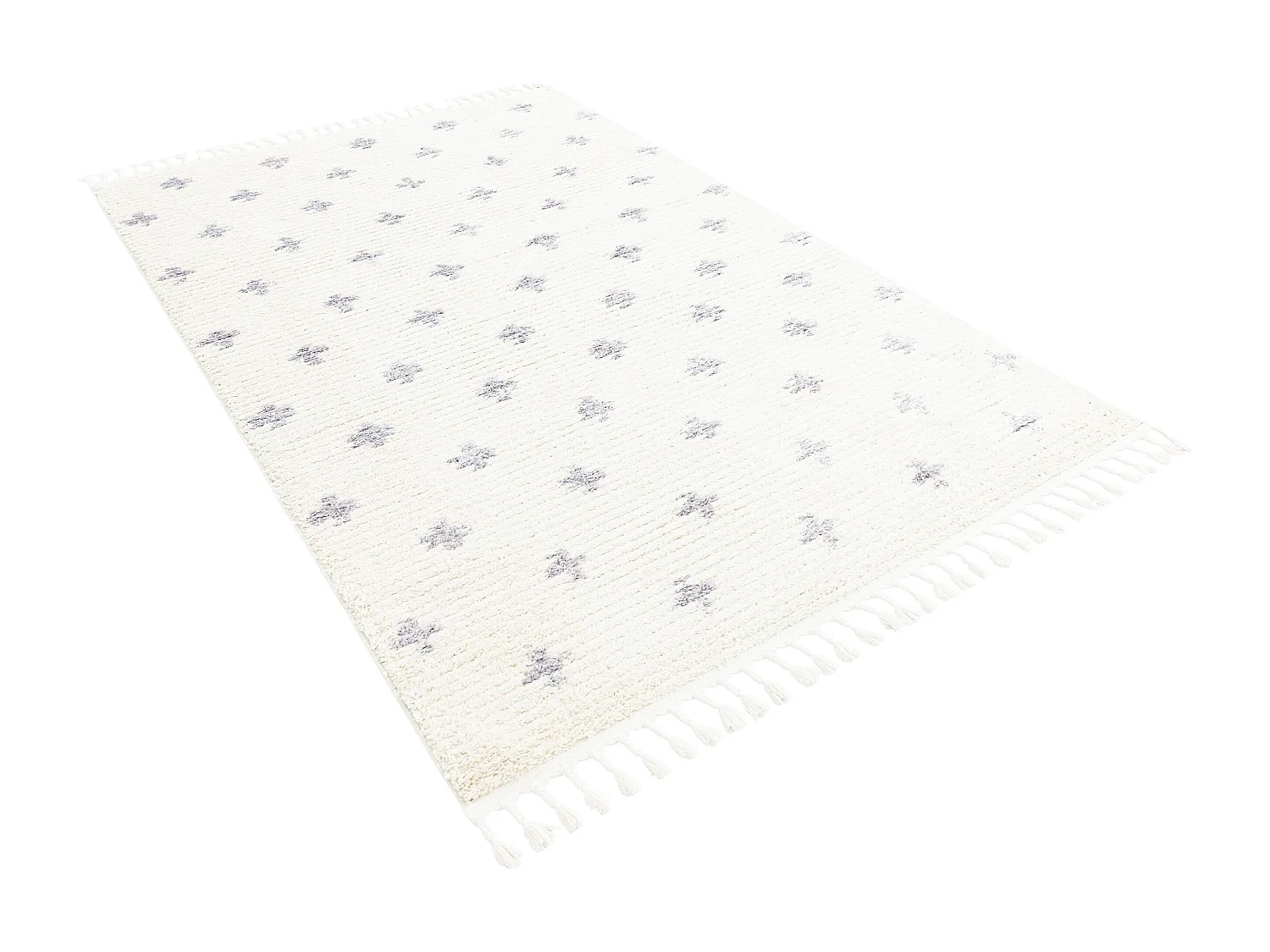 Hoogpolig tapijt 305x240 Beige Frauenfeld Rood