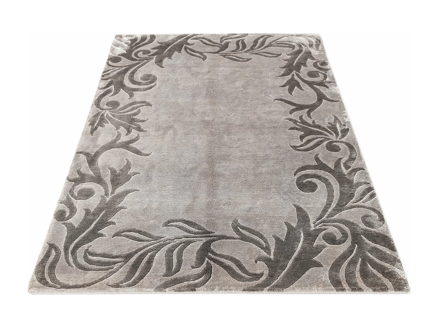 Tapis de laine 122x183 gris Darya
