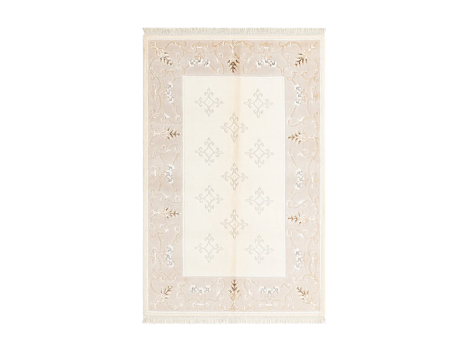Wollteppich 122x188 Beige Darya