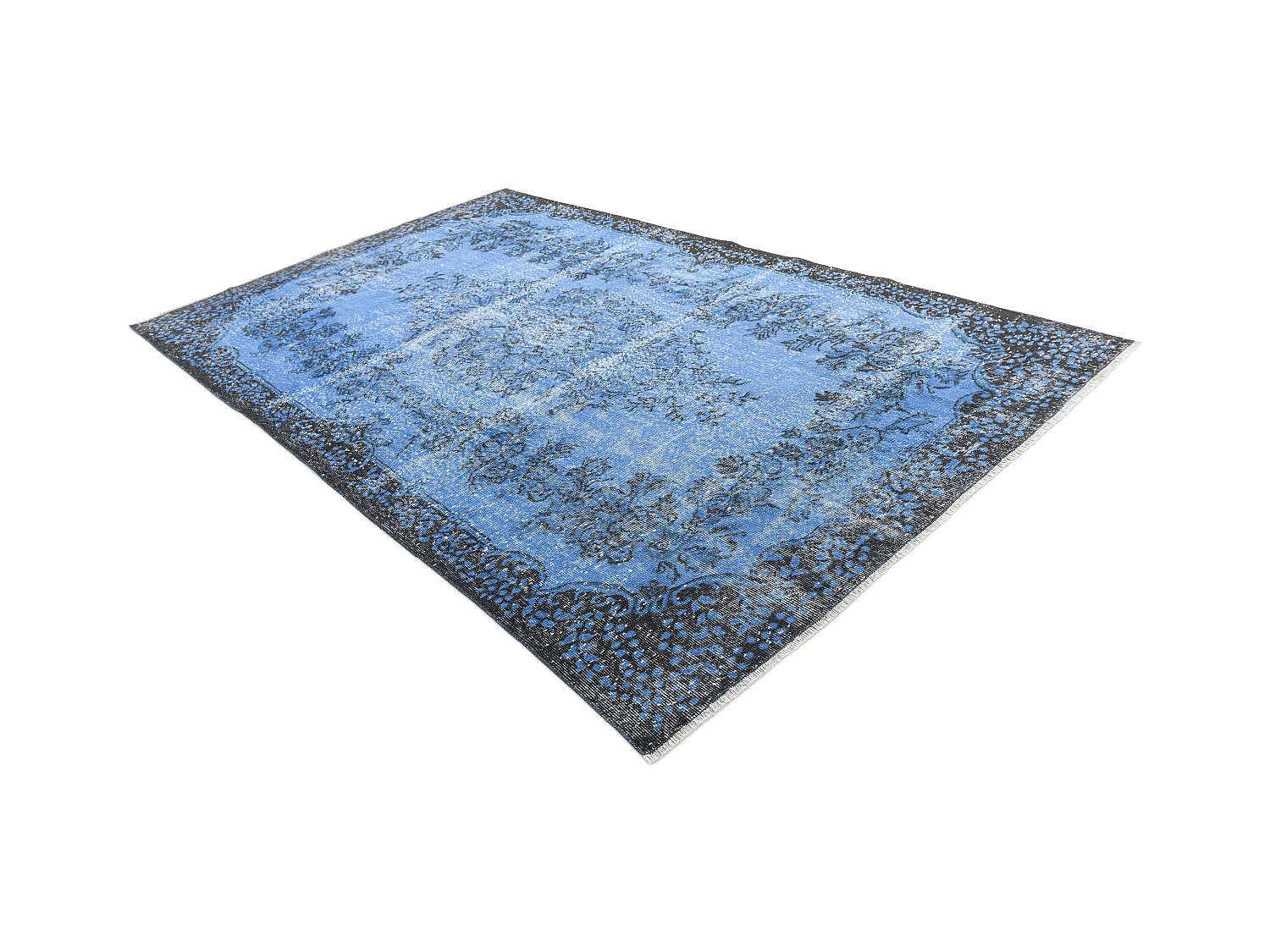 Tappeto in lana 185x302 Blu Ultra Vintage