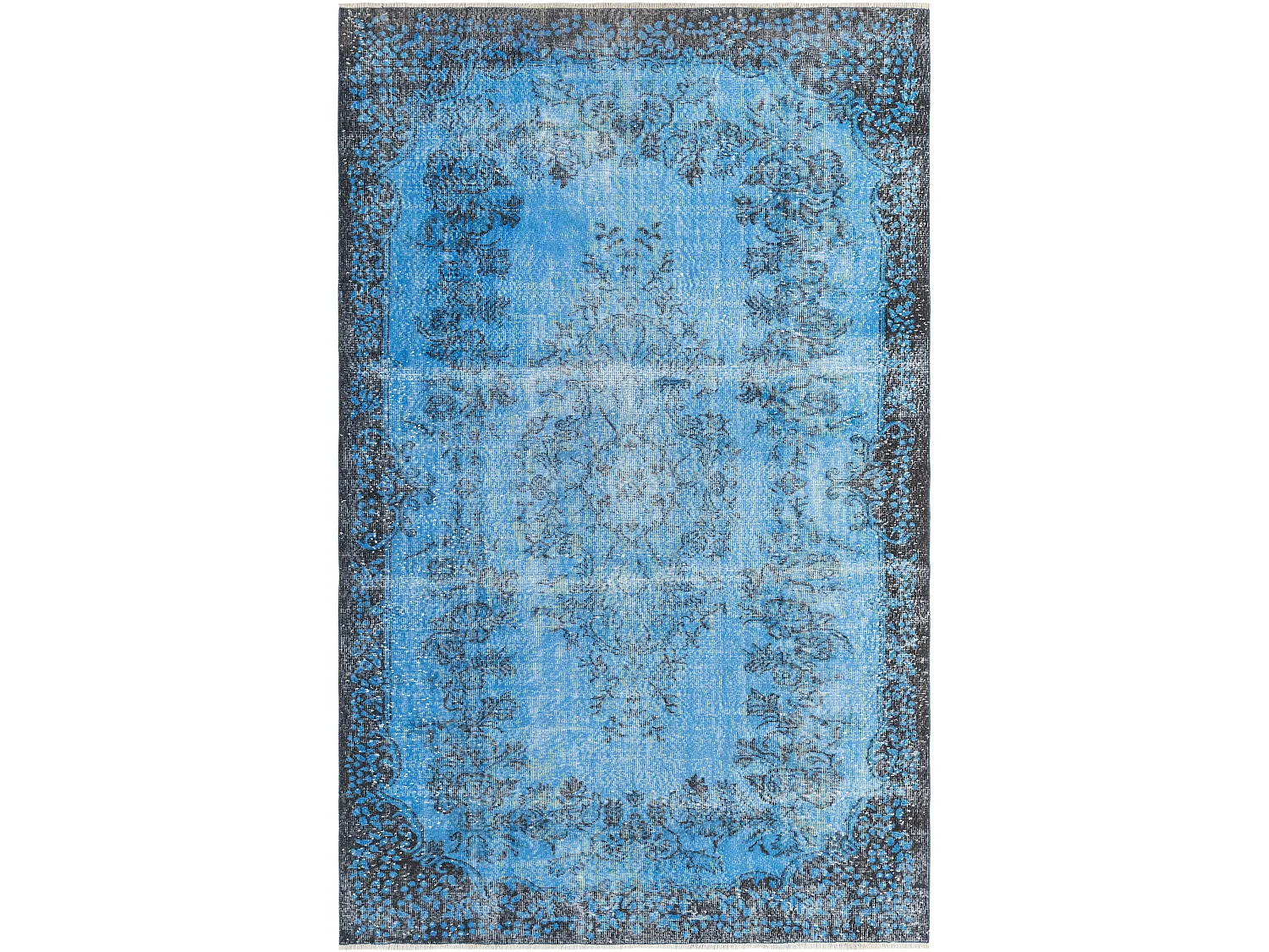 Tapis de laine 185x302 Bleu Ultra Vintage