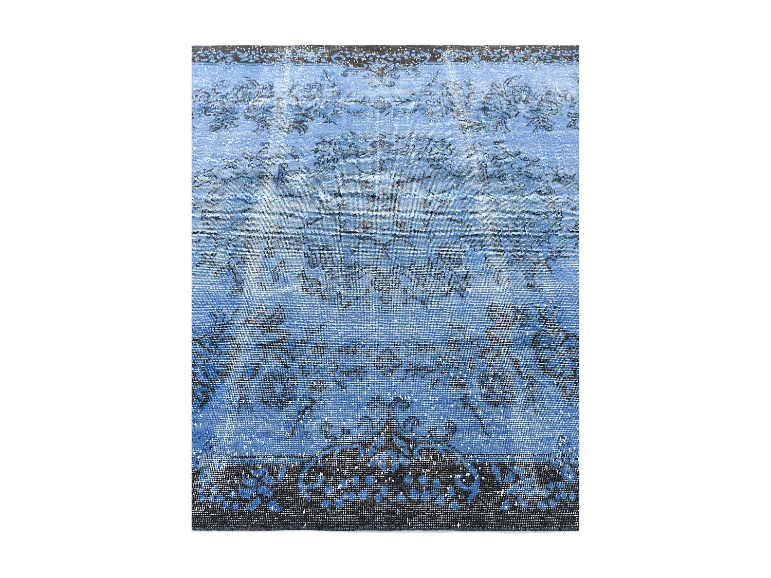 Tapis de laine 185x302 Bleu Ultra Vintage