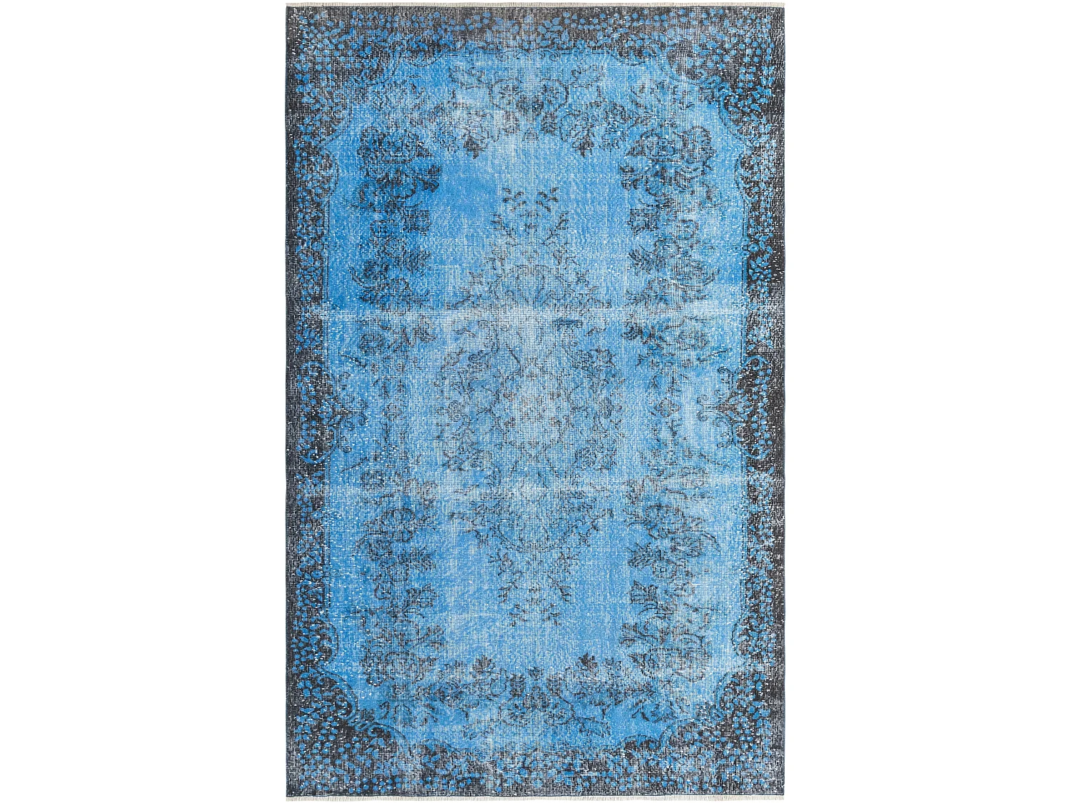 Tapis de laine 185x302 Bleu Ultra Vintage