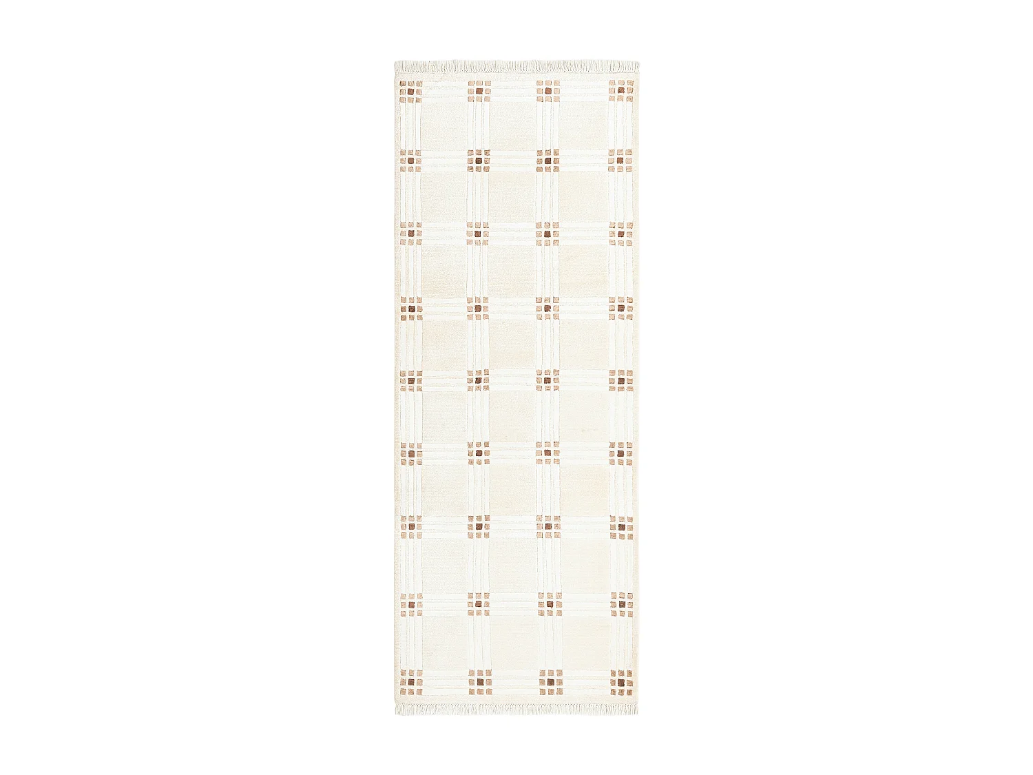 Tapis de couloir en laine 81x211 beige Darya