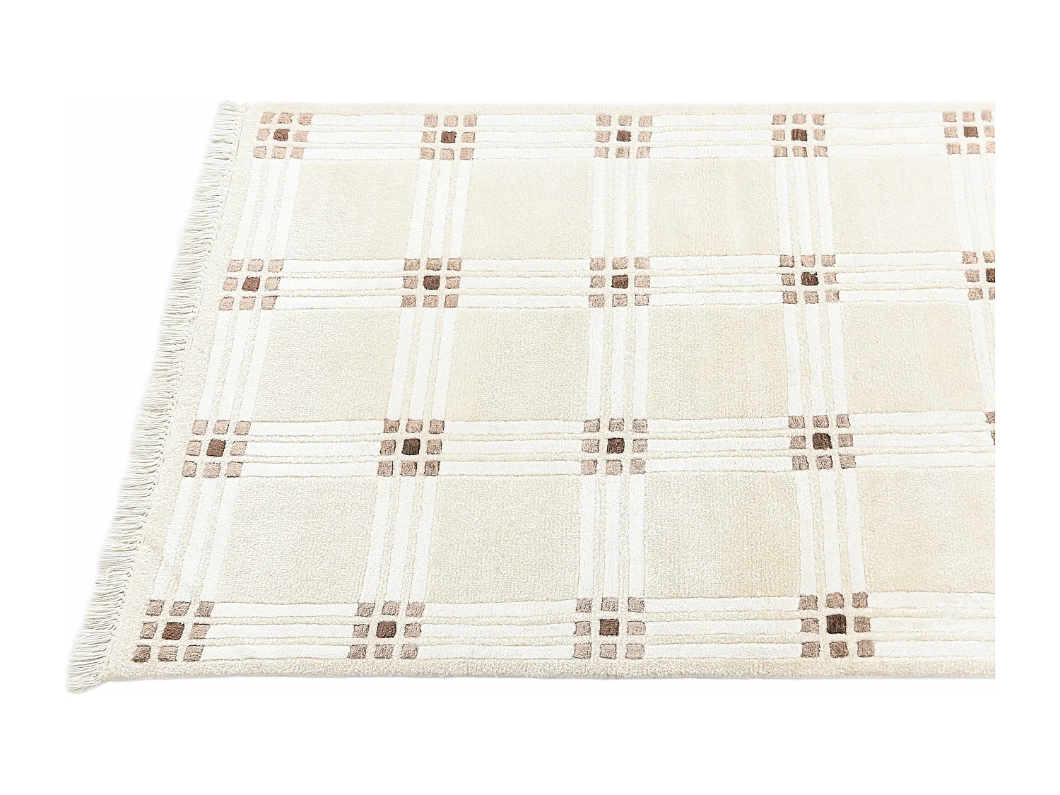 Tapis de couloir en laine 81x211 beige Darya